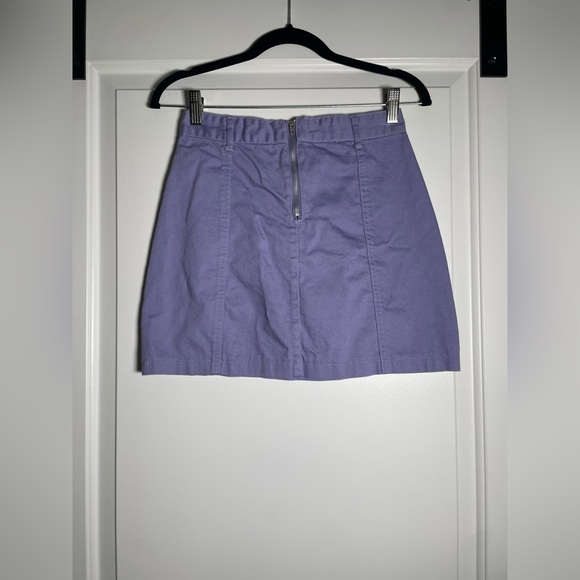 Forever 21 Pastel Purple Lace Up Mini Skirt - Picture 3 of 8